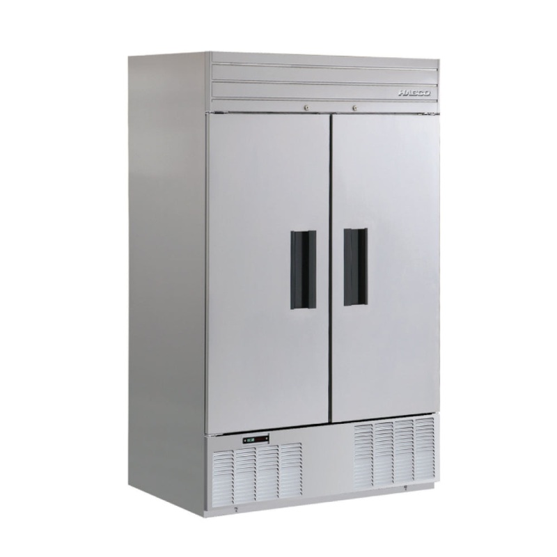 (SHOWROOM MODEL) Habco SE46HCSX 47 Bottom Mount Solid 2-Door Reach-In Refrigerator