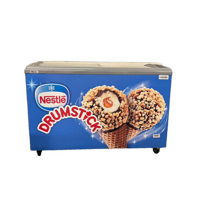 (USED) Hiron SD-400E Ice Cream Display Chest Freezer With Nestle Cover –  9.61 Cu. Ft. – 115V / 1 Ph