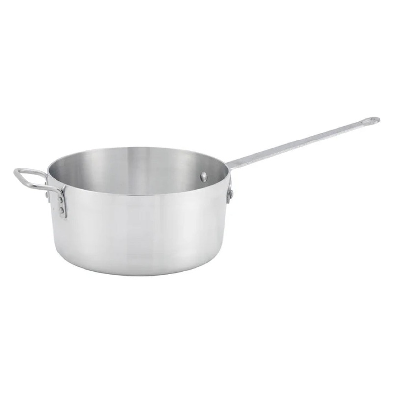 Winco ASP-7 7 Qt. Tapered Aluminum Sauce Pan