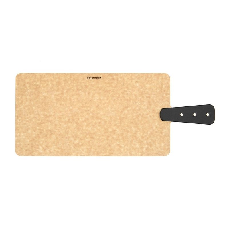 Epicurean 18 x 7.5 Natural Handy Serving Paddle Board with Riveted Handle – 008-R14070102