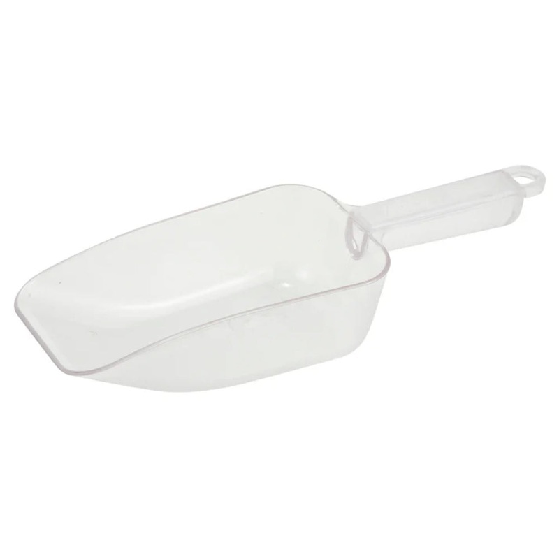 Winco PS-20 20 Oz. Clear Polycarbonate Scoop