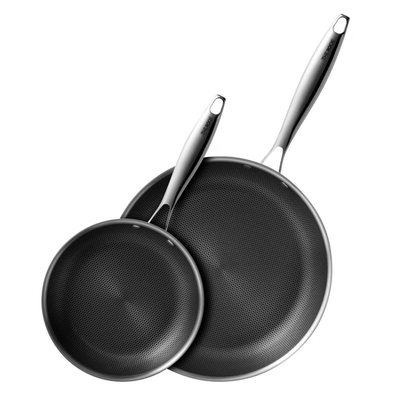 Starfrit The Rock Clad 2-Piece Tri-Ply Fry Pan Set – 0311580020000