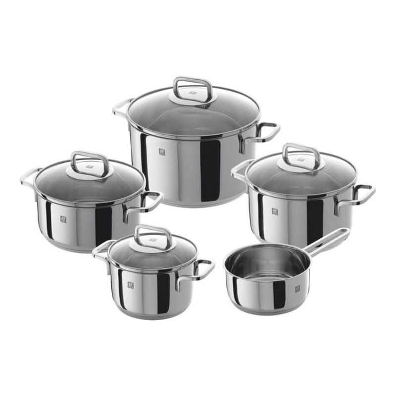 Zwilling Quadro 9-Piece Stainless Steel Cookware Set